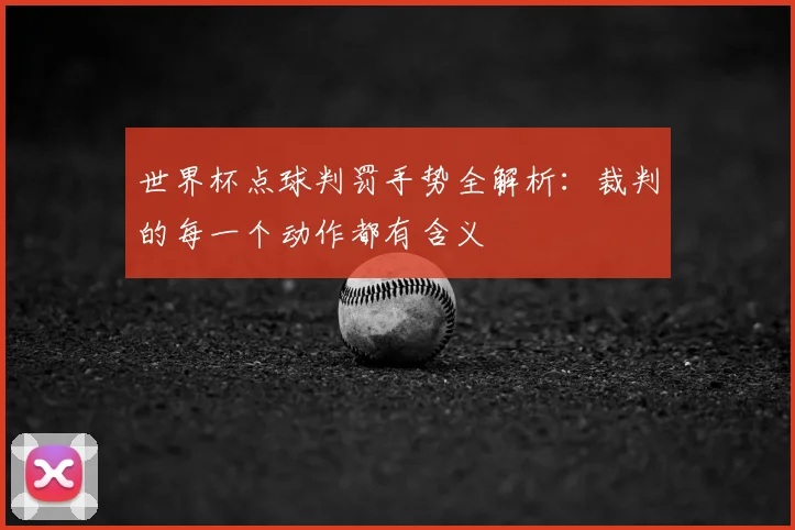 世界杯点球判罚手势全解析：裁判的每一个动作都有含义